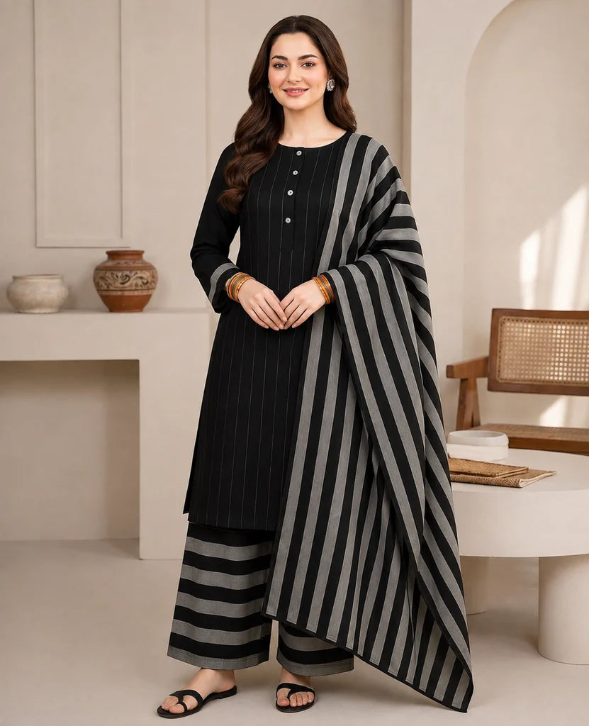 WINTER MARINA 3PC SUIT – Premium Striped Susi Winter Collection 7002