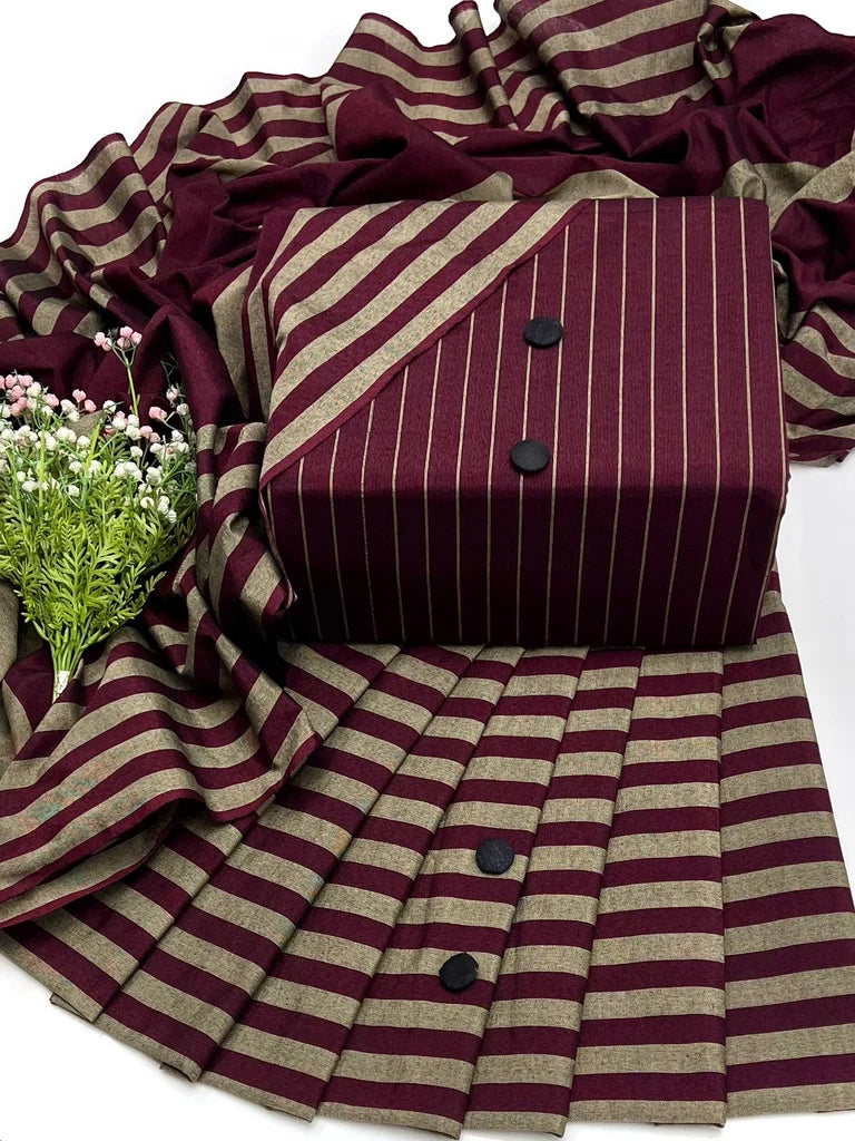 WINTER MARINA 3PC SUIT – Premium Striped Susi Winter Collection 7006