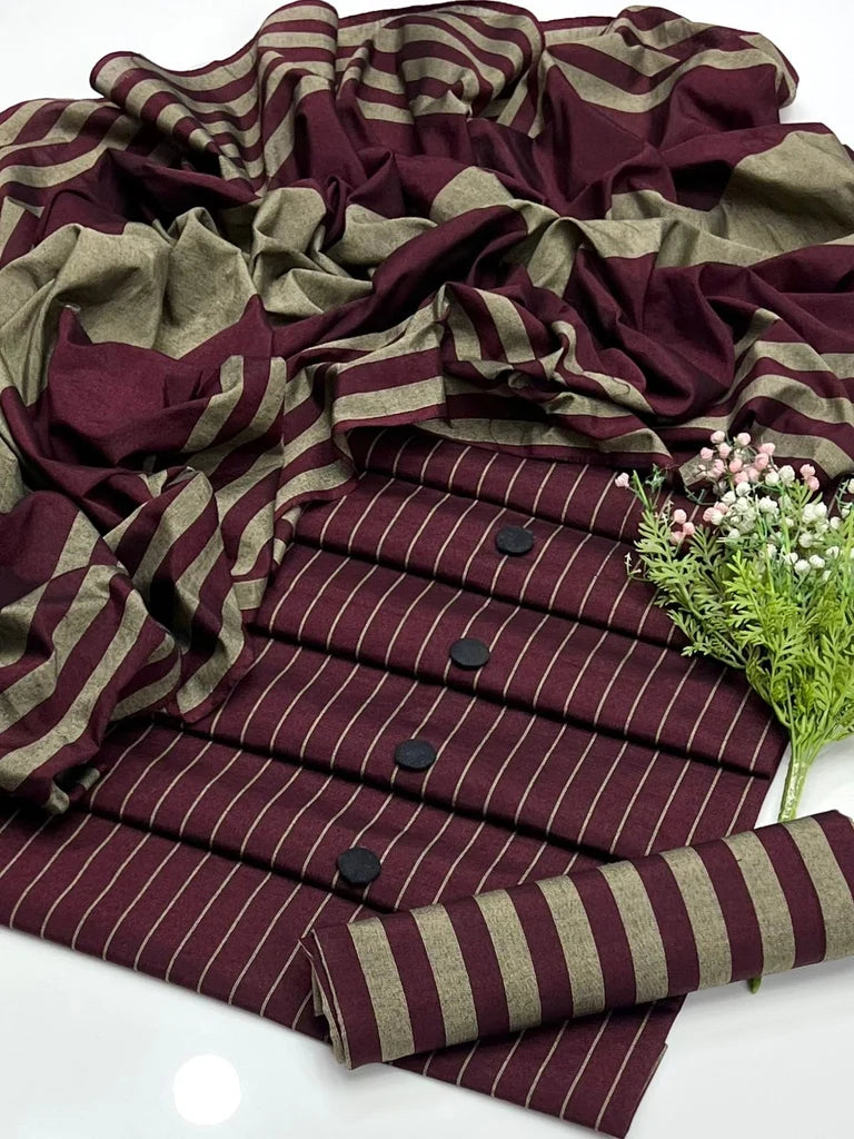 WINTER MARINA 3PC SUIT – Premium Striped Susi Winter Collection 7001