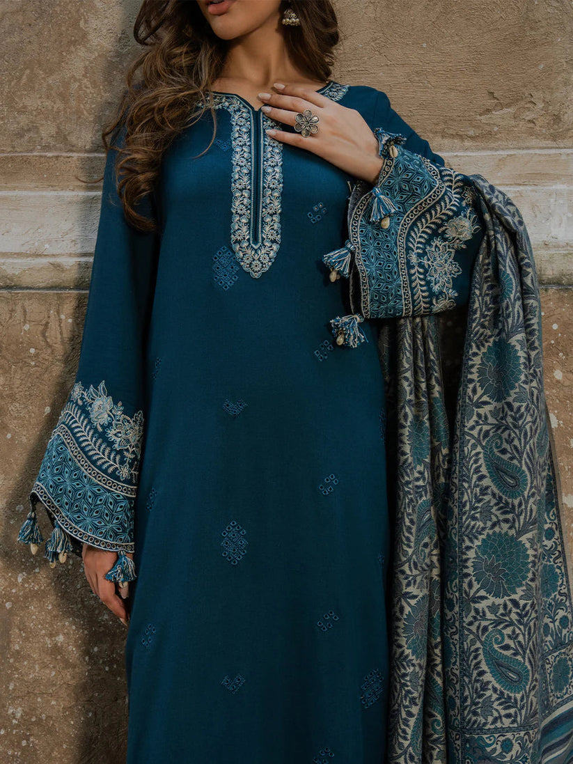 DHANAK EMB 3PC SUIT BH -001005