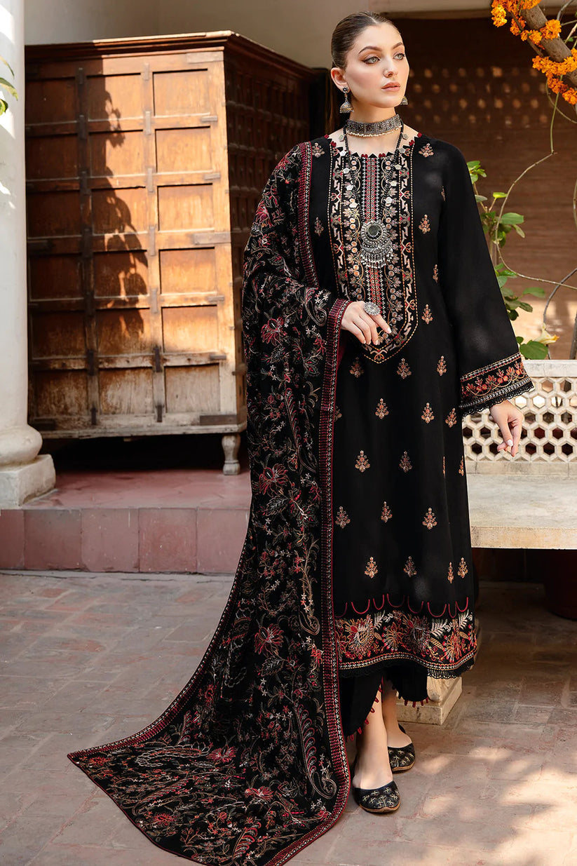 Embroidered 3PC Suit – Premium Festive Collection AJS-1102