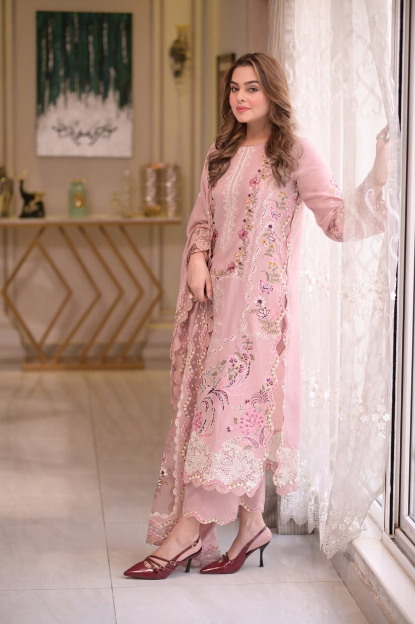 DHANAK EMB 3PC SUIT BH -0010031