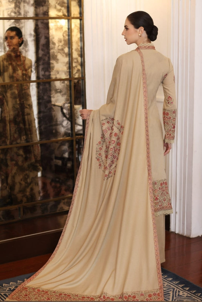 Embroidered 3PC Suit – Premium Festive Collection AJS-1105