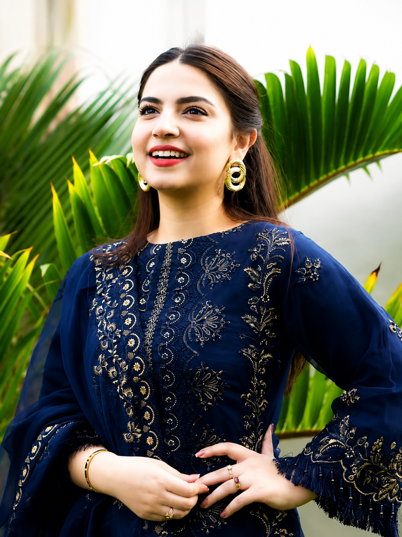 ROYAL CHARM EMB 3PC SUIT NLS-001007