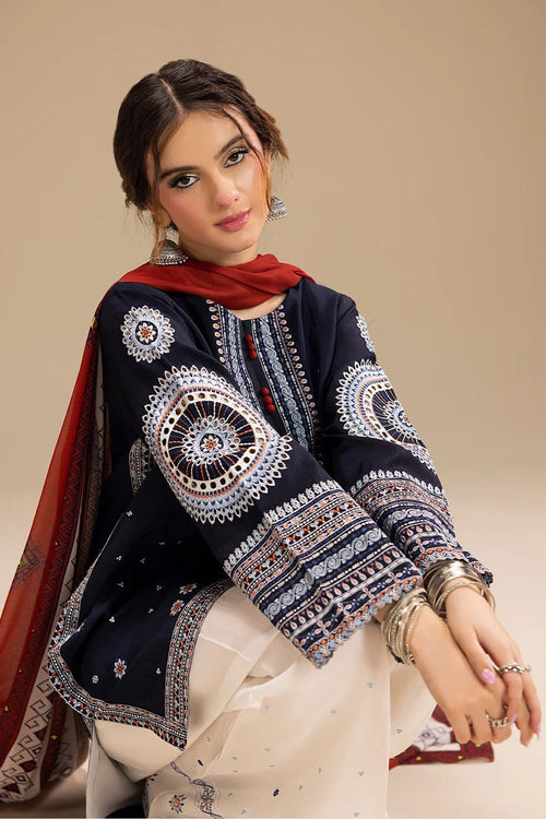 DHANAK EMB 3PC SUIT BH -001002
