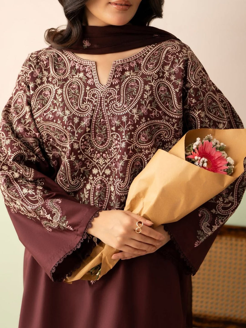 DHANAK EMB 3PC SUIT BH -0010049