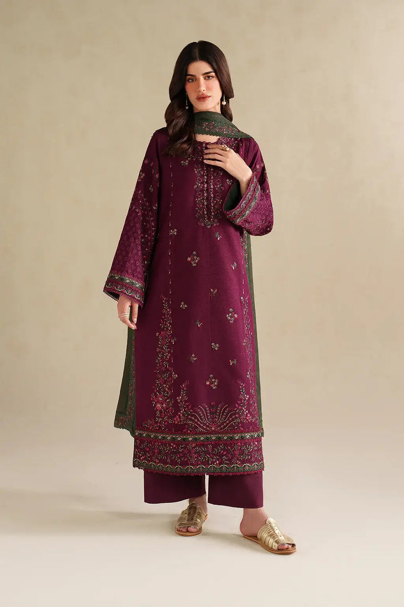 DHANAK EMB 3PC SUIT BH -0010037