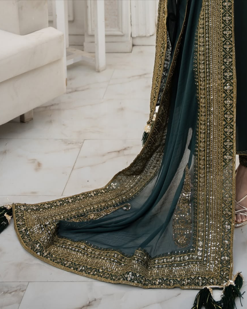 ROYAL CHARM EMB 3PC SUIT NLS-001004