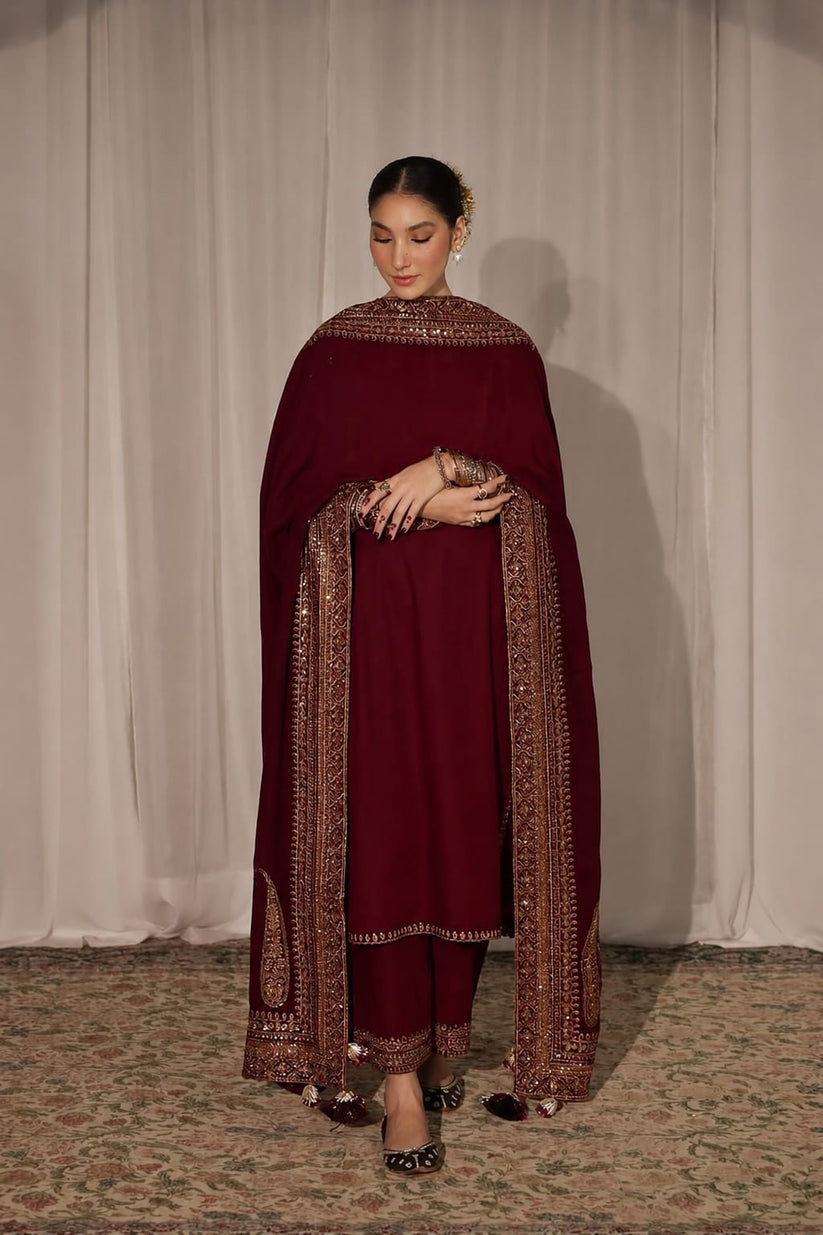 ROYAL CHARM EMB 3PC SUIT NLS-001002