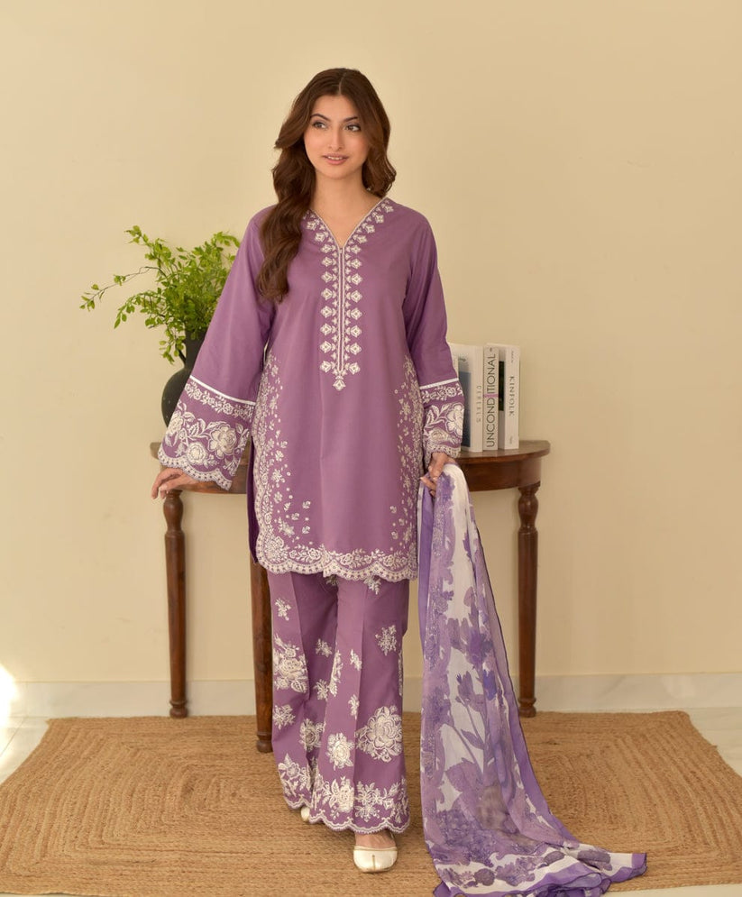 DHANAK EMB 3PC SUIT BH -0010038