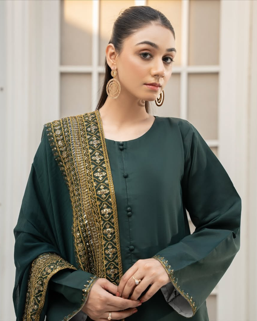 ROYAL CHARM EMB 3PC SUIT NLS-001004