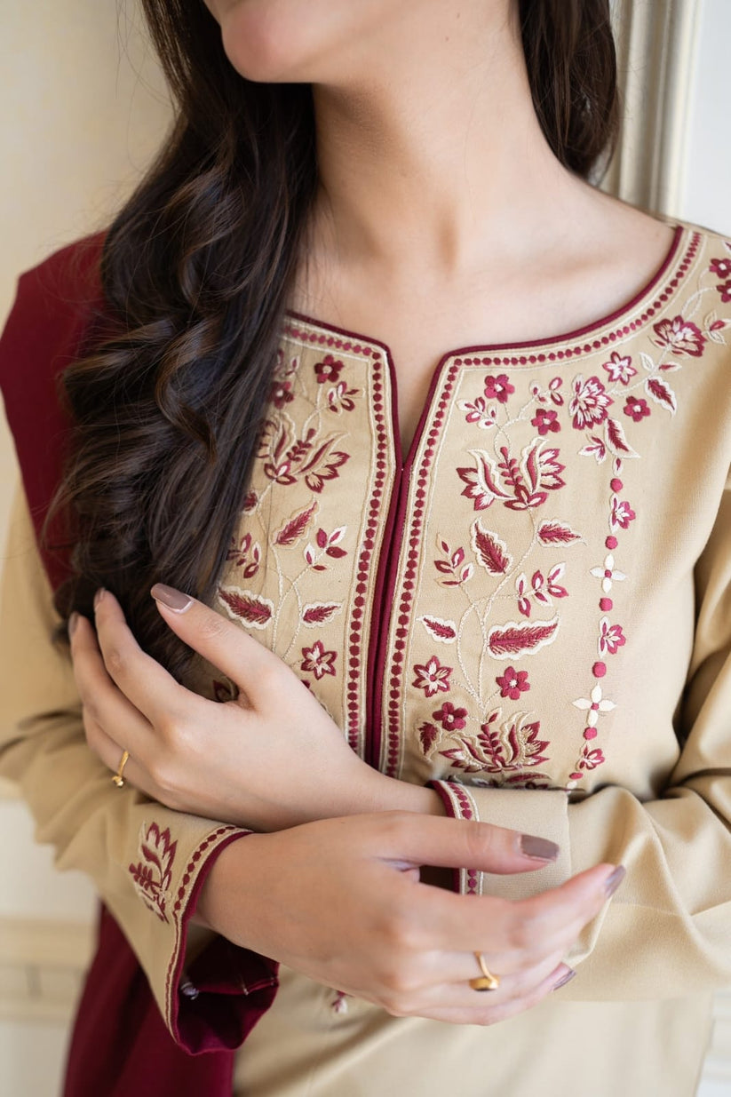 DHANAK EMB 3PC SUIT BH -0010034