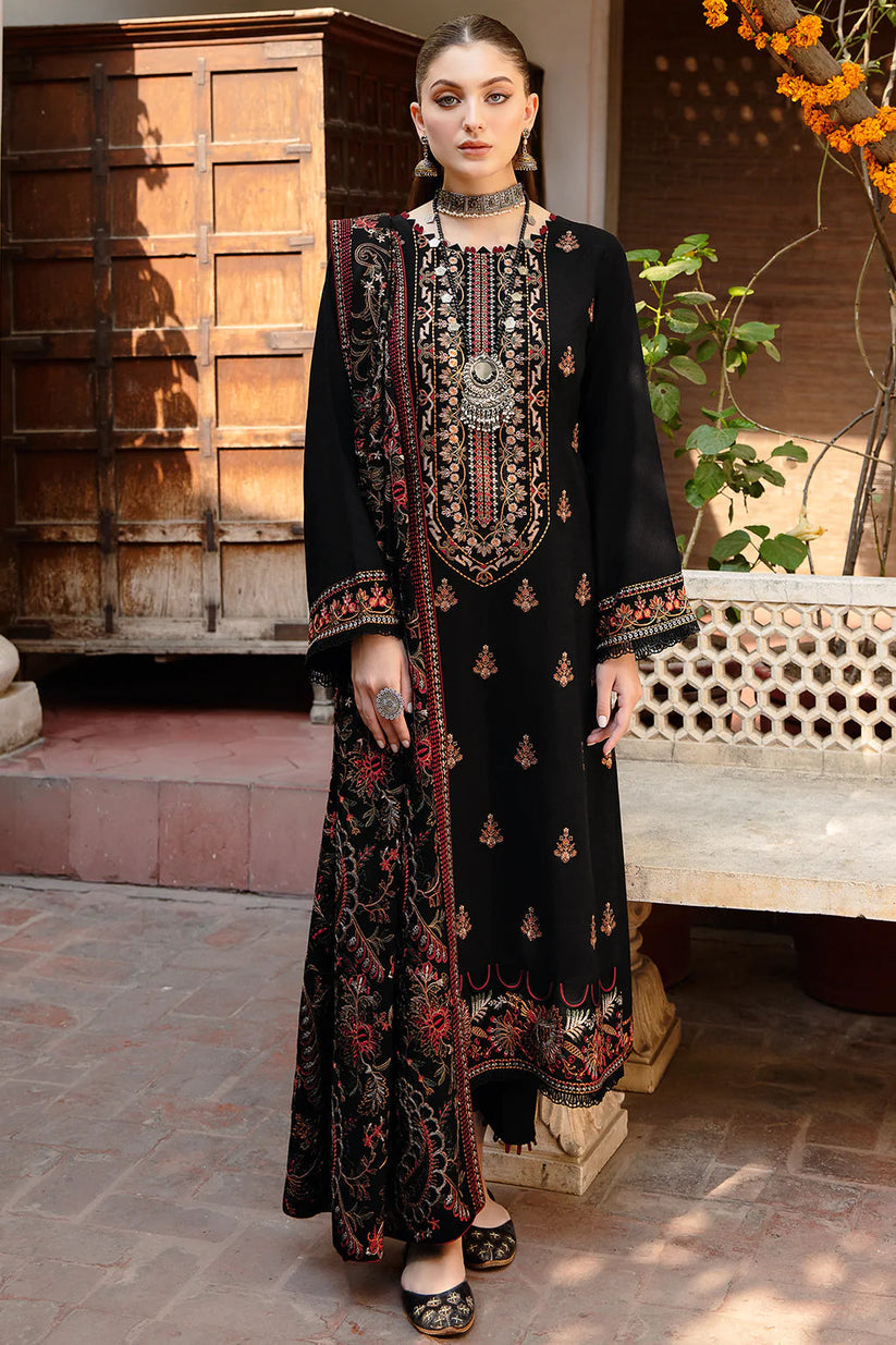 Embroidered 3PC Suit – Premium Festive Collection AJS-1102