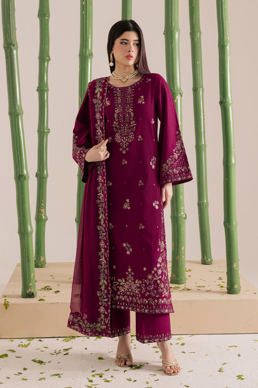 DHANAK EMB 3PC SUIT BH -0010033