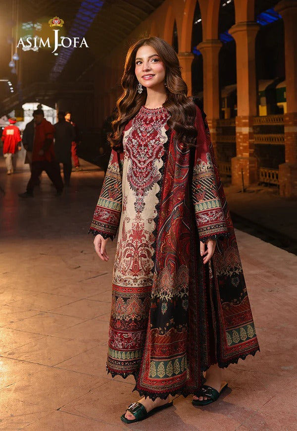 3PC LAWN PRINTED SHIRT WITH VOILE PRINTED DUAPTTA - 4014