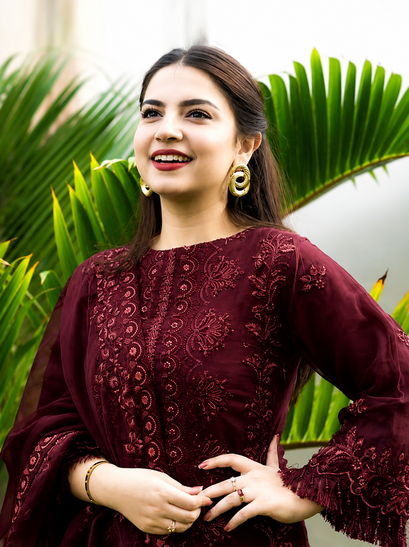 ROYAL CHARM EMB 3PC SUIT NLS-001005