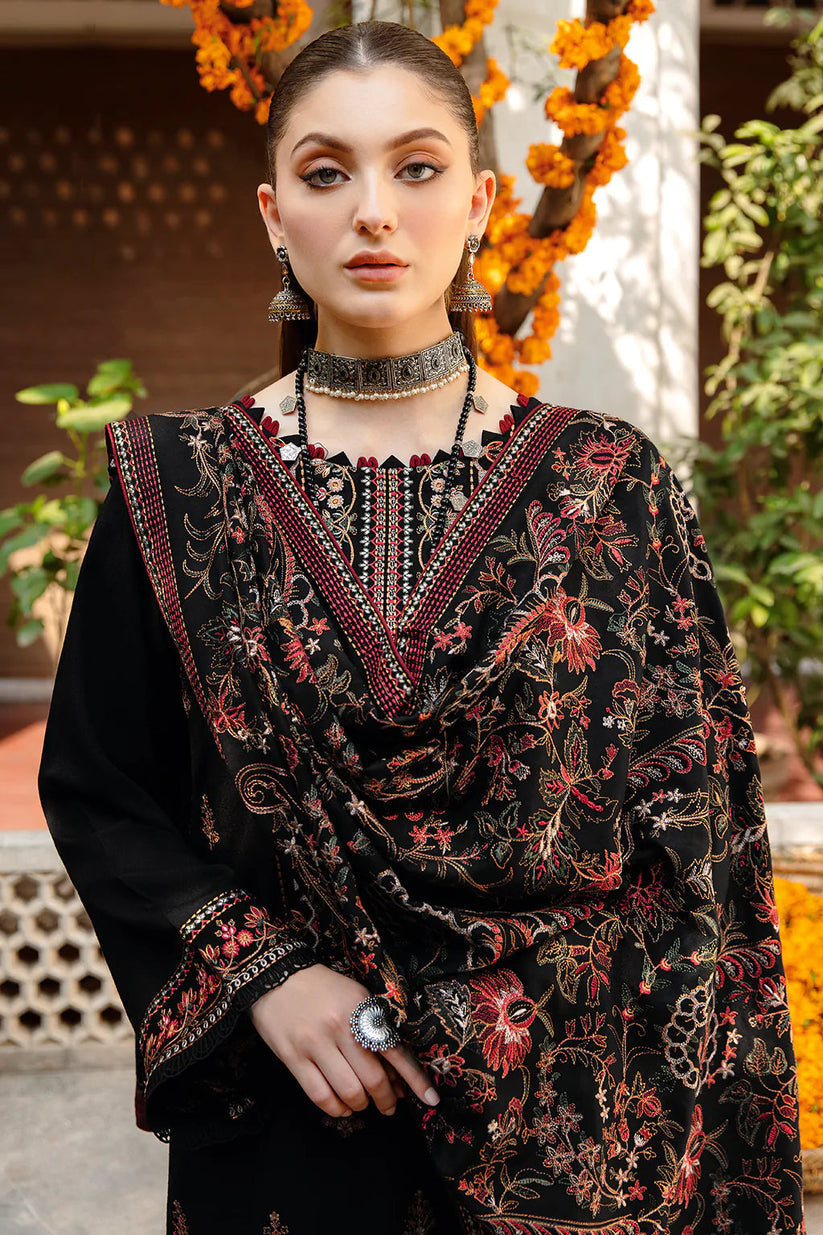 Embroidered 3PC Suit – Premium Festive Collection AJS-1102