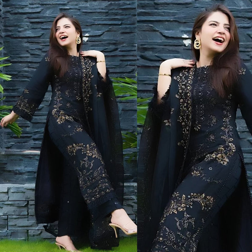 ROYAL CHARM EMB 3PC SUIT NLS-001008