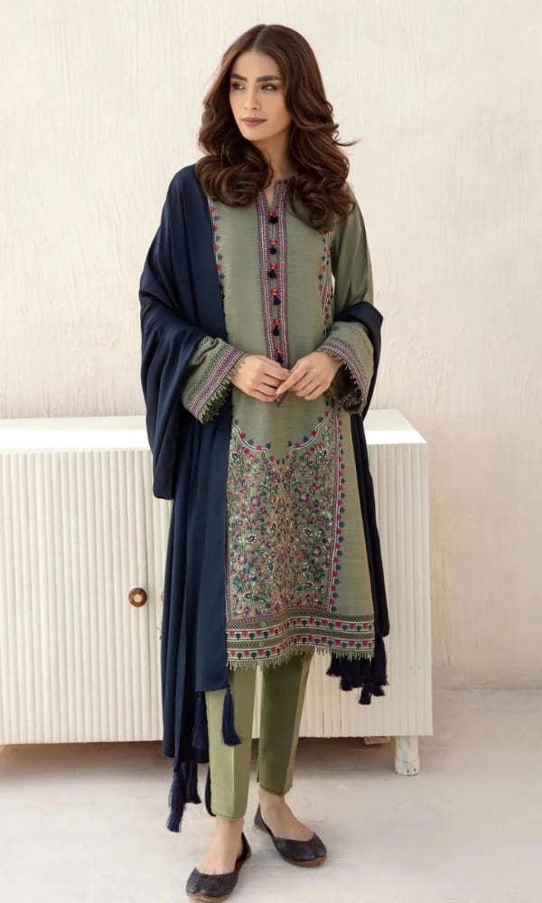 DHANAK EMB 3PC SUIT BH -0010035