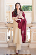 DHANAK EMB 3PC SUIT BH -0010034