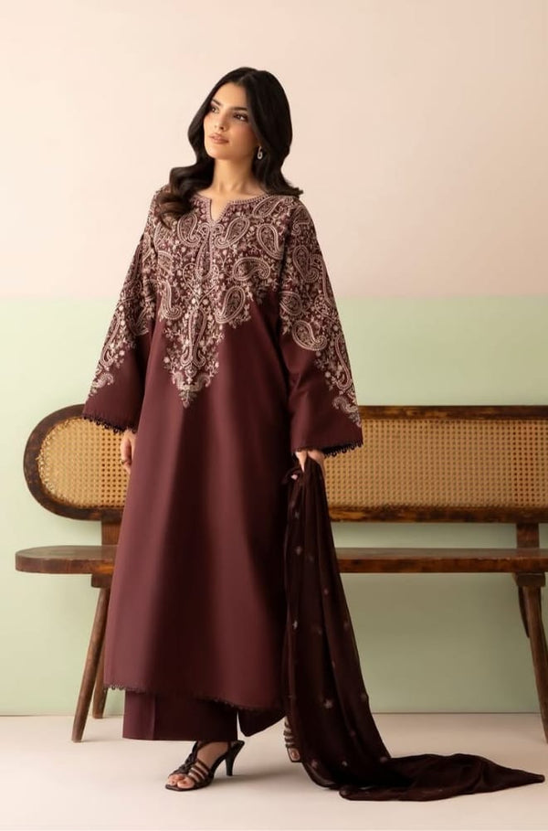 DHANAK EMB 3PC SUIT BH -0010049