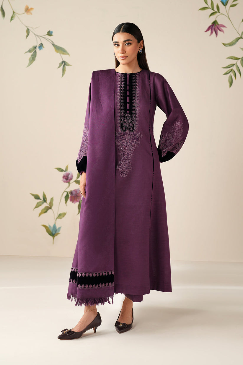 DHANAK EMB 3PC SUIT BH -001007