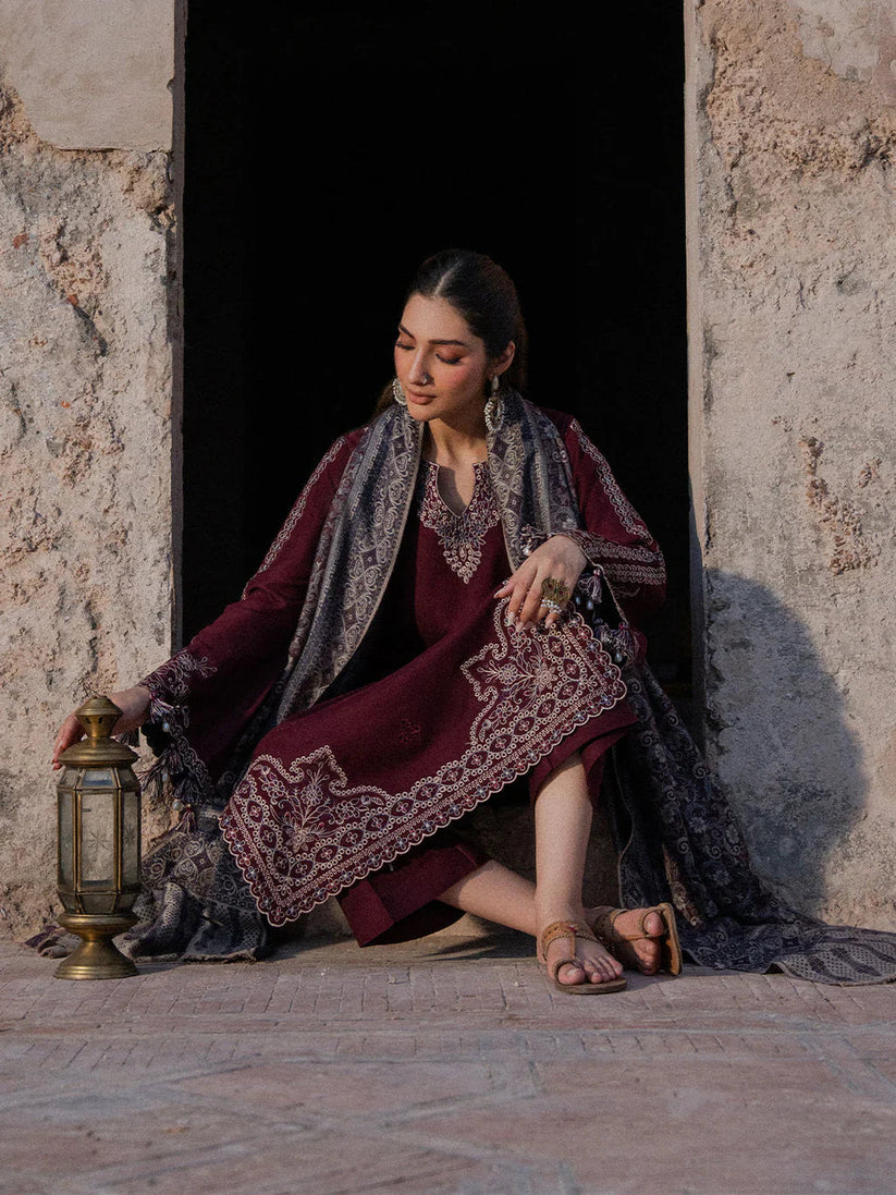 DHANAK EMB 3PC SUIT BH -001011