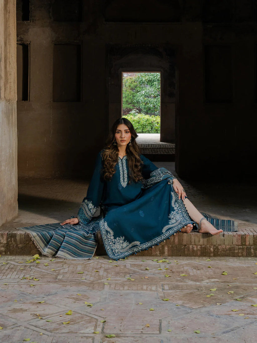 DHANAK EMB 3PC SUIT BH -001005