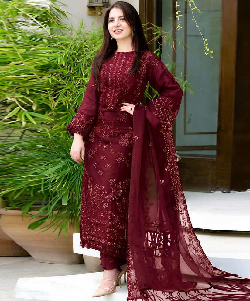 ROYAL CHARM EMB 3PC SUIT NLS-001005