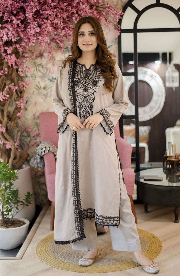 DHANAK EMB 3PC SUIT BH -0010035