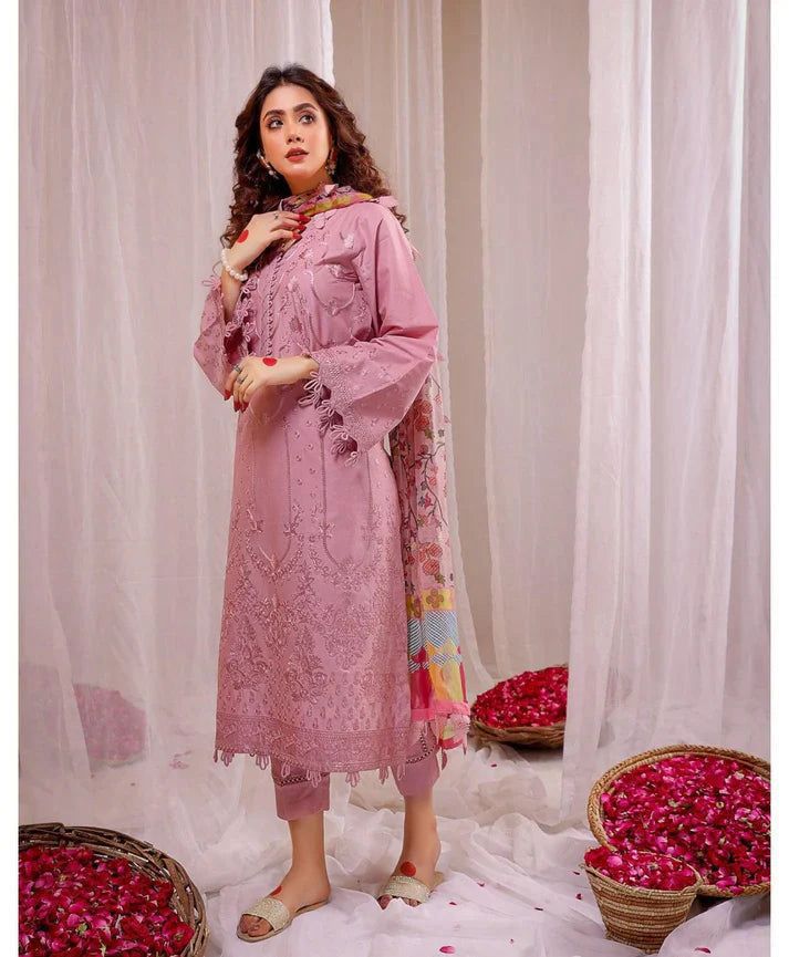 DHANAK EMB 3PC SUIT BH -001013
