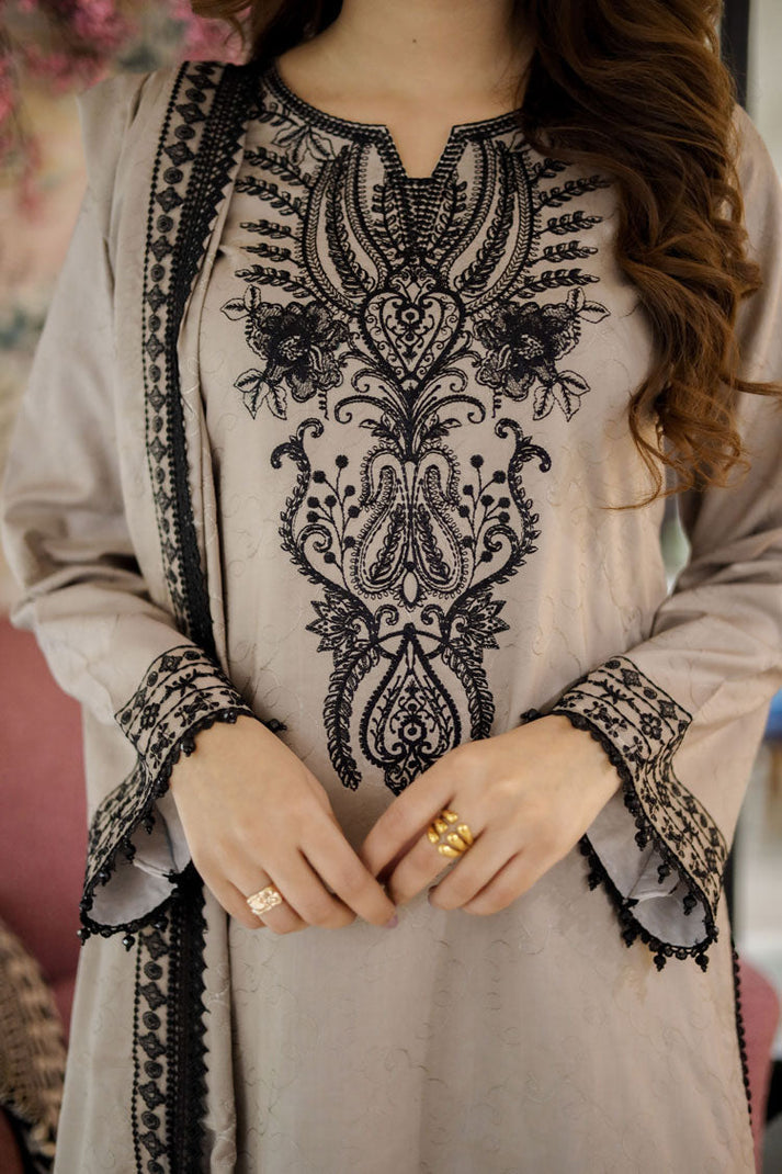 DHANAK EMB 3PC SUIT BH -0010035