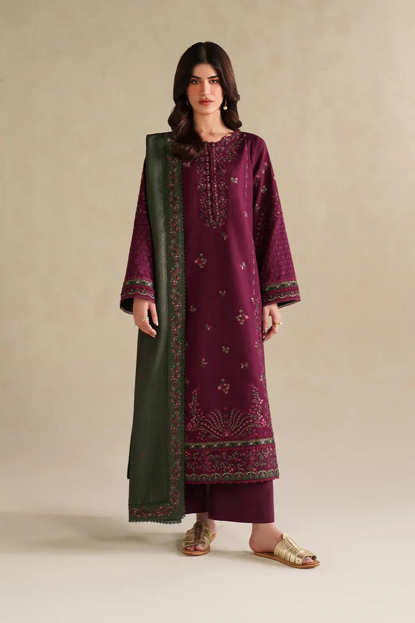DHANAK EMB 3PC SUIT BH -0010037