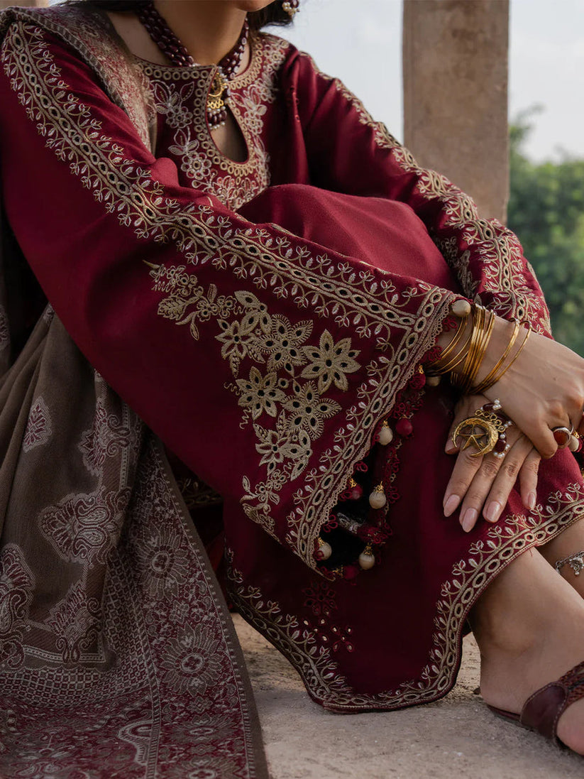 DHANAK EMB 3PC SUIT BH -001012