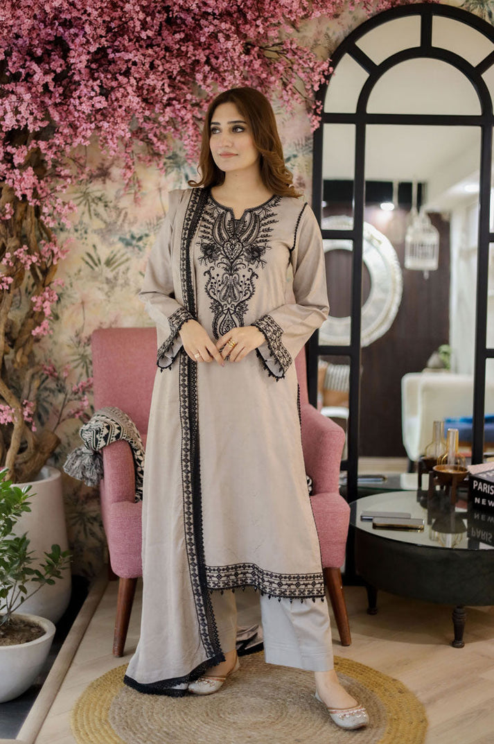 DHANAK EMB 3PC SUIT BH -0010035