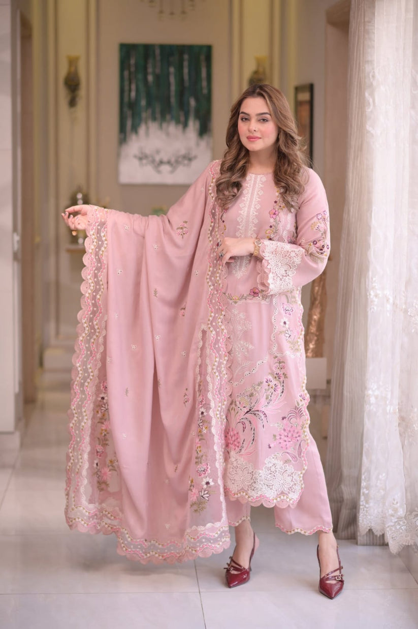DHANAK EMB 3PC SUIT BH -0010031