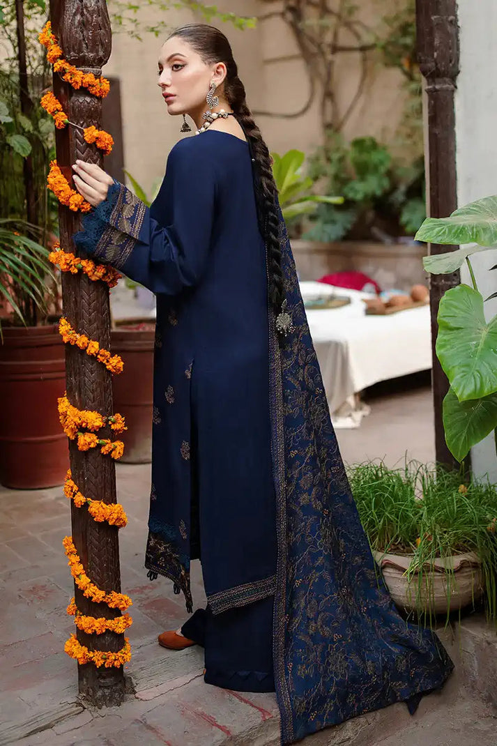 Embroidered 3PC Suit – Premium Festive Collection AJS-1103