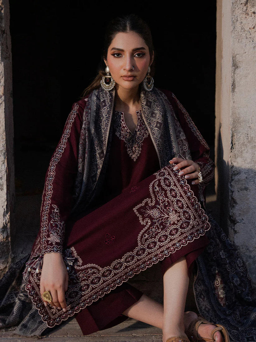 DHANAK EMB 3PC SUIT BH -001011